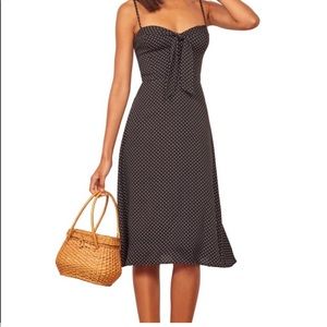 Reformation Addison Sleeveless Dress Sz 2 Black